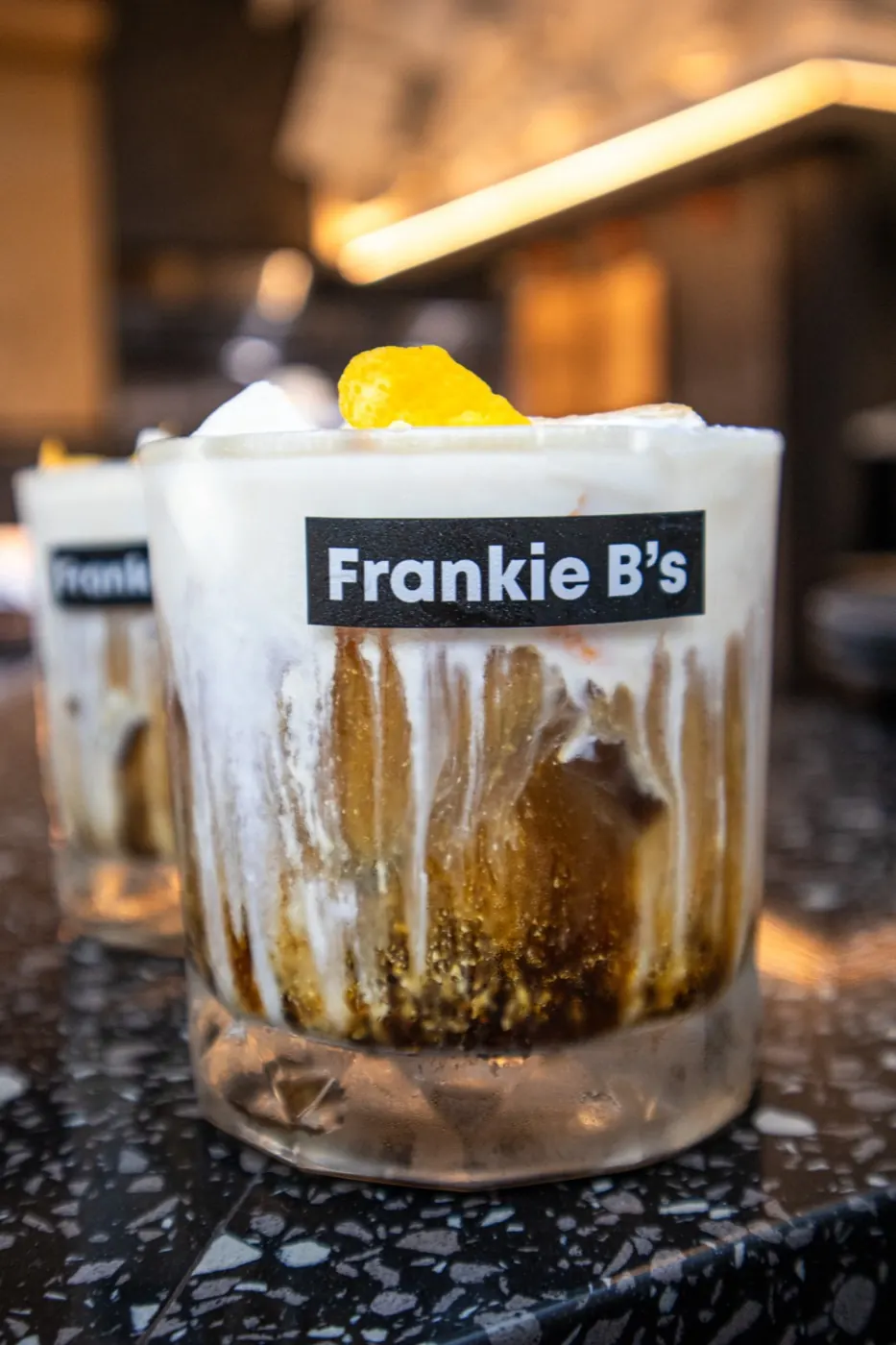 Signature drinks at the bar